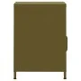 Mesita de noche acero verde oliva 35x35x51 cm de , Mesitas de noche - Ref: Foro24-336216, Precio: 75,70 €, Descuento: %
