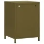 Mesita de noche acero verde oliva 35x35x51 cm de , Mesitas de noche - Ref: Foro24-336216, Precio: 75,70 €, Descuento: %