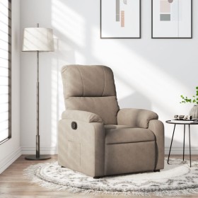 Taupe gray microfiber fabric recliner. by , Armchairs - Ref: Foro24-373449, Price: 253,66 €, Discount: %
