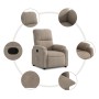 Taupe-grauer Mikrofaserstoff-Sessel mit Liegefunktion. von , Sessel - Ref: Foro24-373449, Preis: 253,66 €, Rabatt: %