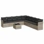 Set sofás jardín 10 pzas con cojines ratán sintético gris claro de , Conjuntos de jardín - Ref: Foro24-3217792, Precio: 664,6...