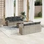 7-piece garden sofa set with light gray PE rattan cushions by , Modular outdoor sofas - Ref: Foro24-3251049, Price: 498,67 €,...