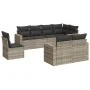Garden sofa set 8 pieces and gray synthetic rattan cushions by , Modular outdoor sofas - Ref: Foro24-3251579, Price: 609,67 €...