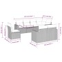 Garden sofa set 8 pieces and gray synthetic rattan cushions by , Modular outdoor sofas - Ref: Foro24-3251579, Price: 619,53 €...