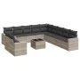Garden sofa set 12 pieces and gray synthetic rattan cushions by , Modular outdoor sofas - Ref: Foro24-3251539, Price: 907,27 ...
