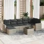Garden sofa set 8 pieces and gray synthetic rattan cushions by , Modular outdoor sofas - Ref: Foro24-3251629, Price: 552,01 €...