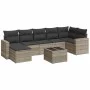Garden sofa set 8 pieces and gray synthetic rattan cushions by , Modular outdoor sofas - Ref: Foro24-3251629, Price: 552,01 €...