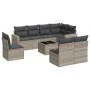 Garden furniture set 9 pieces and light gray synthetic rattan cushions by , Garden sets - Ref: Foro24-3219072, Price: 582,92 ...