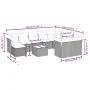 Garden sofa set 11 pieces and gray synthetic rattan cushions by , Garden sets - Ref: Foro24-3218602, Price: 722,93 €, Discoun...