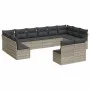 Gartensofagarnitur 12-teilig mit grauen Polstern aus synthetischem Rattan. von , Gartensets - Ref: Foro24-3218372, Preis: 773...