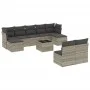 Set of 10-piece garden sofas with light gray synthetic rattan cushions by , Garden sets - Ref: Foro24-3218282, Price: 622,64 ...