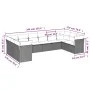 Set of 10-piece garden sofas with light gray synthetic rattan cushions by , Garden sets - Ref: Foro24-3218202, Price: 691,31 ...
