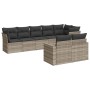 Gartensofagarnitur 8-teilig mit grauen Polstern aus synthetischem Rattan von , Gartensets - Ref: Foro24-3219212, Preis: 585,8...