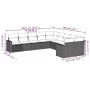 Set of 10-piece garden sofas with light gray synthetic rattan cushions by , Modular outdoor sofas - Ref: Foro24-3251849, Pric...