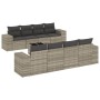 Gartenmöbel-Set 9-teilig mit Kissen aus hellem grauem Kunst-Rattan. von , Gartensets - Ref: Foro24-3254689, Preis: 640,91 €, ...