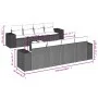 Garden furniture set 9 pieces and light gray synthetic rattan cushions by , Garden sets - Ref: Foro24-3254689, Price: 667,05 ...