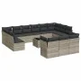 Set sofás jardín 14 pzas con cojines ratán sintético gris claro de , Conjuntos de jardín - Ref: Foro24-3218462, Precio: 962,6...
