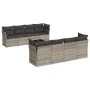 Garden furniture set 9 pieces and light gray synthetic rattan cushions by , Garden sets - Ref: Foro24-3217312, Price: 623,30 ...