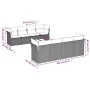 Garden furniture set 9 pieces and light gray synthetic rattan cushions by , Garden sets - Ref: Foro24-3217312, Price: 623,30 ...