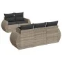 Set de sofás de jardín 6 pzas y cojines ratán sintético gris de , Conjuntos de jardín - Ref: Foro24-3253439, Precio: 485,08 €...