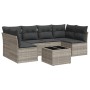 Gartensofagarnitur 7-teilig mit Polstern, helles graues PE-Rattan von , Gartensets - Ref: Foro24-3217402, Preis: 452,48 €, Ra...