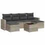 7-piece garden sofa set with light gray PE rattan cushions by , Modular outdoor sofas - Ref: Foro24-3251669, Price: 440,19 €,...