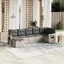 Set de sofás de jardín 7 pzas con cojines ratán PE gris claro de , Conjuntos de jardín - Ref: Foro24-3263818, Precio: 478,36 ...