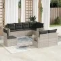 Garden sofa set 8 pieces and gray synthetic rattan cushions by , Garden sets - Ref: Foro24-3252779, Price: 607,96 €, Discount: %