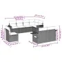 Garden sofa set 8 pieces and gray synthetic rattan cushions by , Garden sets - Ref: Foro24-3252779, Price: 607,96 €, Discount: %
