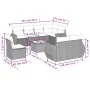 Set muebles jardín 9 pzas y cojines ratán sintético gris claro de , Conjuntos de jardín - Ref: Foro24-3253989, Precio: 754,21...