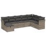 Gartensofagarnitur 8-teilig mit grauen Polstern aus synthetischem Rattan von , Gartensets - Ref: Foro24-3263278, Preis: 545,0...