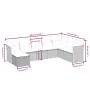 Garden sofa set 8 pieces and gray synthetic rattan cushions by , Garden sets - Ref: Foro24-3263278, Price: 546,19 €, Discount: %