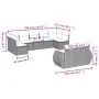 Garden furniture set 9 pieces and light gray synthetic rattan cushions by , Modular outdoor sofas - Ref: Foro24-3221821, Pric...