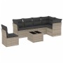 Gartensofagarnitur 7-teilig mit Polstern, helles graues PE-Rattan von , Gartensets - Ref: Foro24-3217712, Preis: 488,61 €, Ra...
