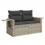 Set of 10-piece garden sofas with light gray synthetic rattan cushions by , Garden sets - Ref: Foro24-3220611, Price: 674,26 ...