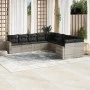 Set of 10-piece garden sofas with light gray synthetic rattan cushions by , Garden sets - Ref: Foro24-3219502, Price: 683,83 ...