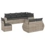 Garden sofa set 8 pieces and gray synthetic rattan cushions by , Modular outdoor sofas - Ref: Foro24-3221641, Price: 624,15 €...