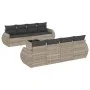 Garden furniture set 9 pieces and light gray synthetic rattan cushions by , Garden sets - Ref: Foro24-3221151, Price: 657,22 ...