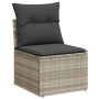 Set muebles jardín 9 pzas y cojines ratán sintético gris claro de , Conjuntos de jardín - Ref: Foro24-3221151, Precio: 654,44...