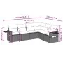 Gartensofagarnitur 6-teilig mit grauen Polstern aus synthetischem Rattan von , Gartensets - Ref: Foro24-3220211, Preis: 425,5...