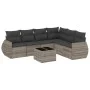Gartensofagarnitur 7-teilig mit Polstern, helles graues PE-Rattan von , Gartensets - Ref: Foro24-3221421, Preis: 496,55 €, Ra...