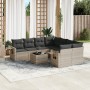 Set muebles jardín 9 pzas y cojines ratán sintético gris claro de , Conjuntos de jardín - Ref: Foro24-3219961, Precio: 621,87...
