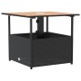 Garden table with black rattan umbrella hole 55x55x46.5 cm by , Garden tables - Ref: Foro24-364117, Price: 70,57 €, Discount: %