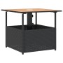Garden table with black rattan umbrella hole 55x55x46.5 cm by , Garden tables - Ref: Foro24-364117, Price: 70,57 €, Discount: %