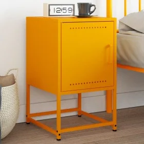 Nachttisch aus gelbem Senf-Stahl, 36x39x60,5 cm. von , Nachttische - Ref: Foro24-846452, Preis: 56,72 €, Rabatt: %