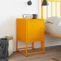 Yellow mustard steel bedside table 36x39x60.5 cm by , Nightstands - Ref: Foro24-846452, Price: 56,70 €, Discount: %