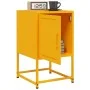 Mesita de noche acero amarillo mostaza 36x39x60,5 cm de , Mesitas de noche - Ref: Foro24-846452, Precio: 56,70 €, Descuento: %
