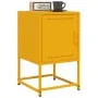 Yellow mustard steel bedside table 36x39x60.5 cm by , Nightstands - Ref: Foro24-846452, Price: 56,70 €, Discount: %