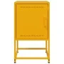 Yellow mustard steel bedside table 36x39x60.5 cm by , Nightstands - Ref: Foro24-846452, Price: 56,70 €, Discount: %