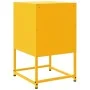 Yellow mustard steel bedside table 36x39x60.5 cm by , Nightstands - Ref: Foro24-846452, Price: 56,70 €, Discount: %